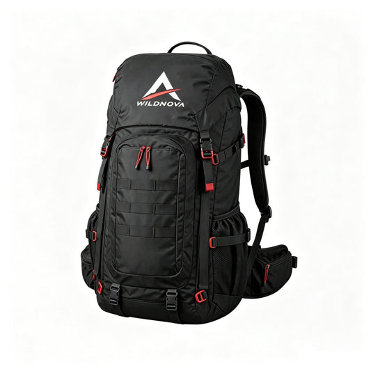 Water Resistant Outdoor Fishing Backpack Multi-Pocket Lightweight Tackle Bag